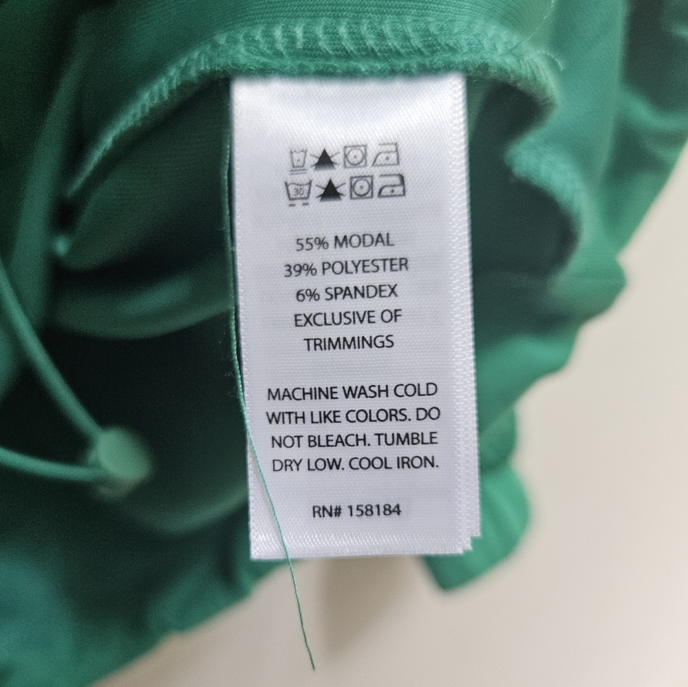 NWT Happily Grey 1/4 Zip Pullover Top Athleisure Comfy Set Green Size XL - Picture 12 of 12